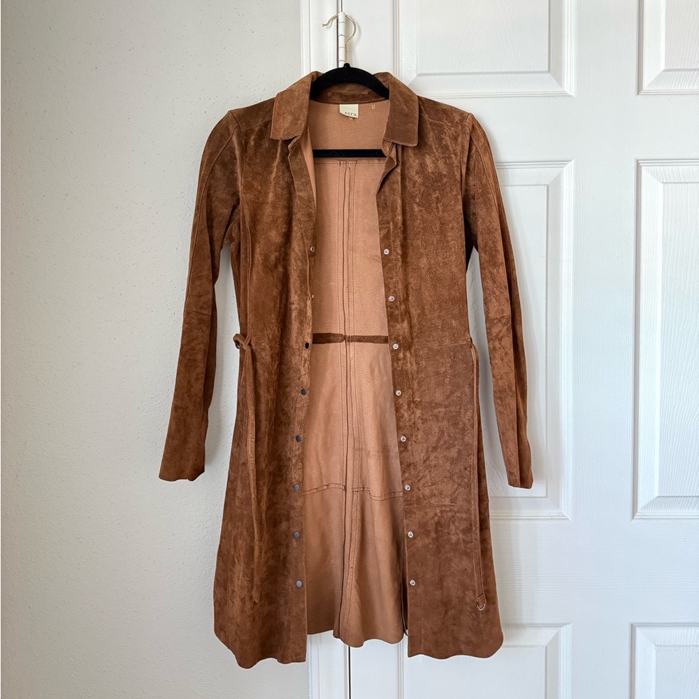 Ecru Tan Suede Dress or Jacket